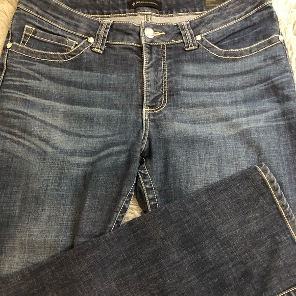 Lee Platinum Label Women’s Size 14 Embroidered Straight Leg Denim Jeans - Picture 1 of 10